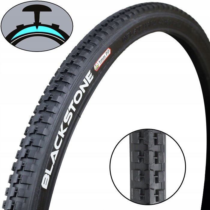 Plášť na kolo BlackONE 24x1 3/8 37-540 + proti propíchnutí